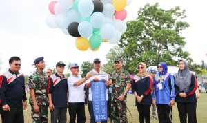 Pembukaan Lomba O2SN Dan FLS2N 2018 ditandai dengan pelepasan balon