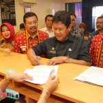 Wakil Gubernur Kepri,Isdianto saat menghadiri peresmian PT Bank Sumut Cabang Batam