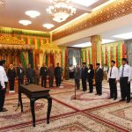 Gubernur Lantik Empat Pejabat Tinggi Pratama dan 13 Pejabat Administrator Di Lingkungan Provinsi Kepri