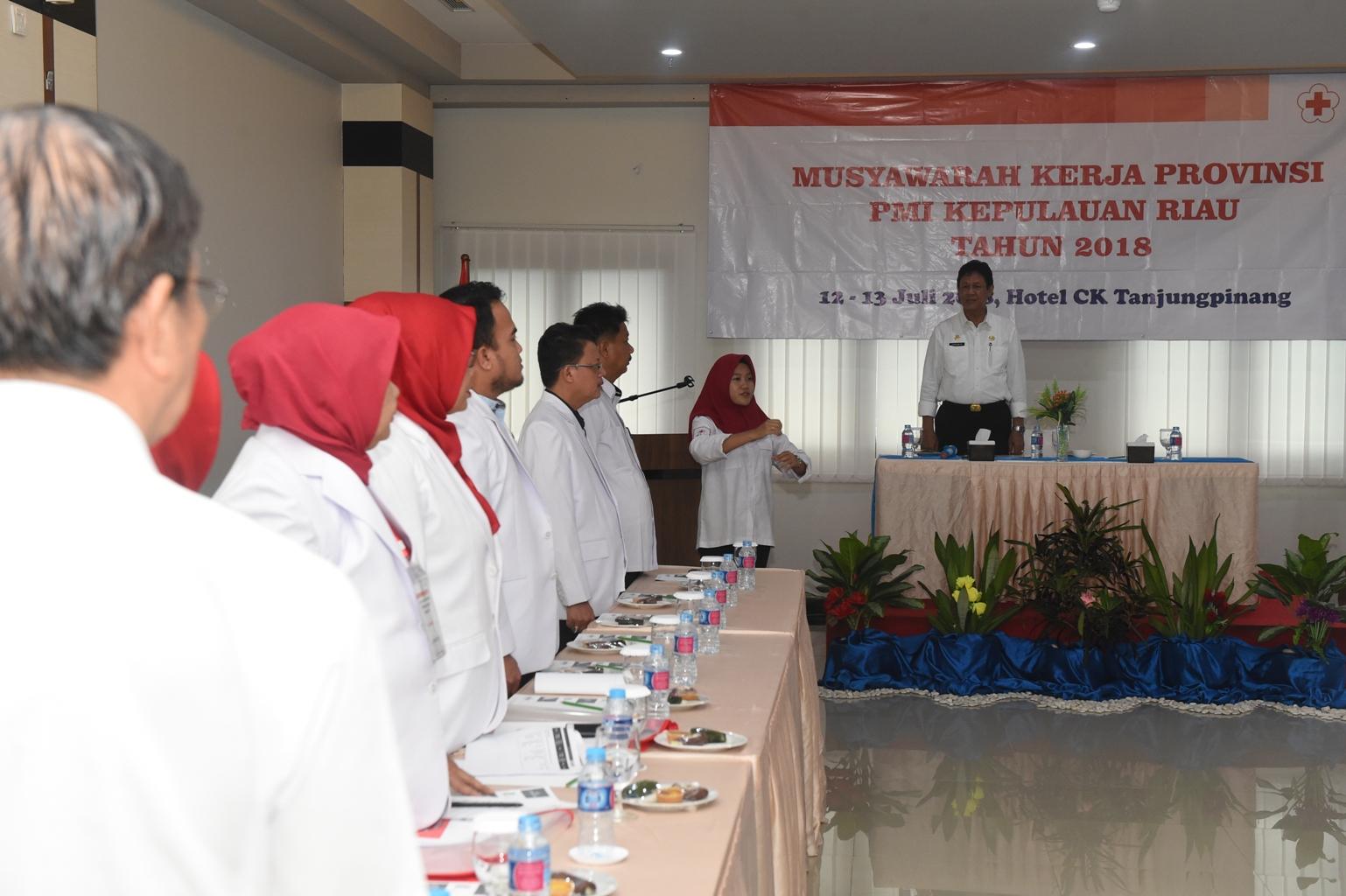Isdianto Minta PMI Kepri Harus Punya Gedung dan Bank Darah Sendiri
