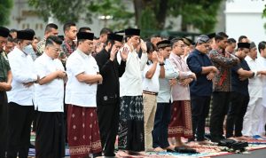 Presiden dan Ibu Negara Salat Idul Adha 1444 H di Istana Yogyakarta