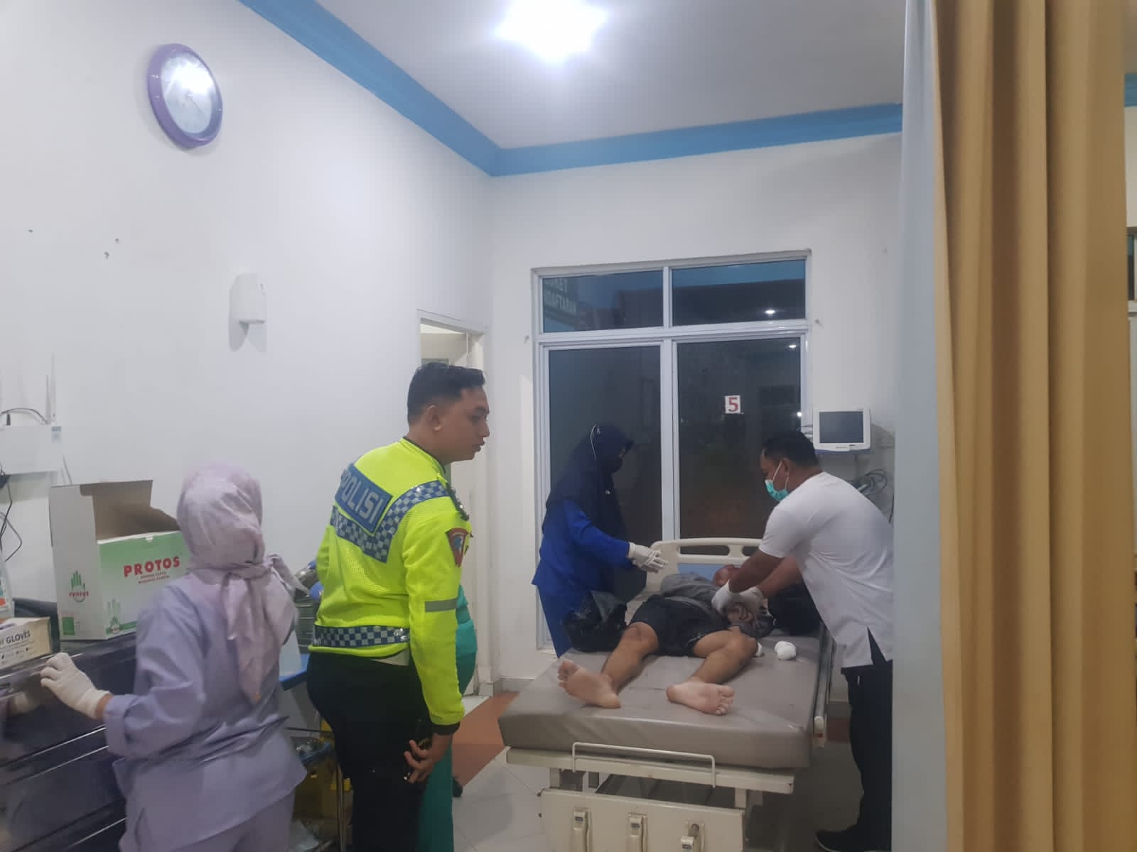 Kecelakaan Lalu Lintas di Dabo Singkep, Satu Pengendara Sepeda Motor Kritis