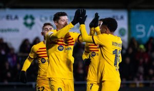 Barcelona Lolos Dramatis ke 16 Besar Copa del Rey, Lewandowski Selamatkan Blaugrana